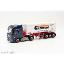 Herpa 315821 - DAF XG + Drucksilo-Sattelzug ´Greiwing´ (NordrheinWestfalen/Duisburg)