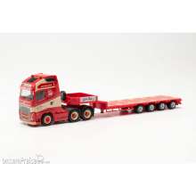 Herpa 316354 - Volvo FH 16 Gl. XL 2020 6x4 Semitieflade-Sattelzug ´Torben Rafn´ (Dänemark/Sommersted)