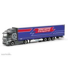 Herpa 317573 - Mercedes-Benz Actros Streamspace 2.3 15m Lowliner-Sattelzug ´Toni Hotz´ (Offenbach an der Queich/Rheinland-Pfalz)