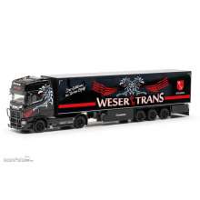 Herpa 317665 - Scania CS20 HD Kühlkoffer-Sattelzug ´Weser-Trans Bremen´ (Bremen)