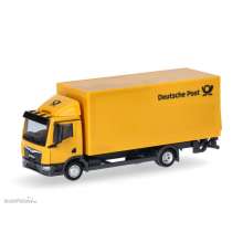 Herpa 317689 - MAN TGL Koffer-LKW mit Ladebordwand ´Post´