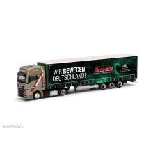 Herpa 317818 - MAN TGX GX Lowlinergardinenplanen-Sattelzug ´Buck/Wir bewegen Deutschland´