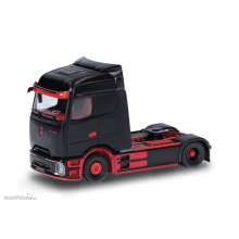 Herpa 318211 - Mercedes-Benz eActros 600 Procabin Solozugmaschine 2achs, schwarz/rot