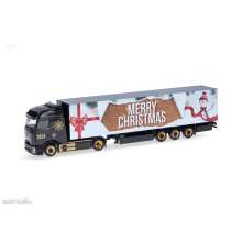 Herpa 318310 - Mercedes-Benz eActros 600 Procabin Koffer-Sattelzug ´Weihnachten 2024´