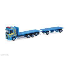 Herpa 318631 - Scania CR 20 ND Rungen-Hängerzug ´Martin Wittwer´ (Schweiz/Wattenwil)