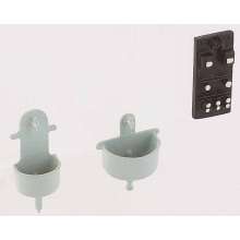 Weinert 3221 - 2 Waschbecken und 1 Stromsicherungstafel (H0)