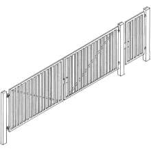 Weinert 3227 - Toranlage für Industriezaun (H0)