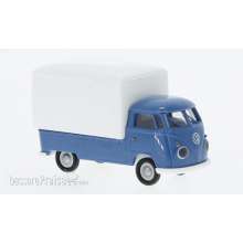 Brekina 32857 - VW T1b Großraum-Koffer, blau,