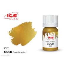 ICM 1017 - METALLIC COLORS Gold bottle 12 ml