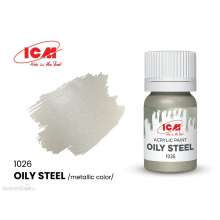 ICM 1026 - METALLIC COLORS Oily Steel bottle 12 ml