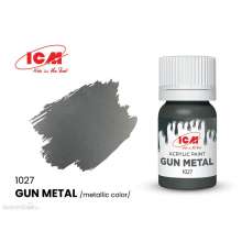 ICM 1027 - METALLIC COLORS Gun metal bottle 12 ml