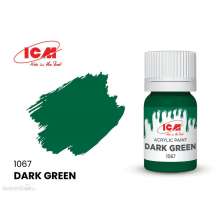 ICM 1067 - GREEN Dark Green bottle 12 ml