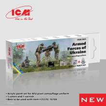 ICM 3025 - Acrylic paint set Armed Forces of Ukraine (Pixel camouflage uniform 6 ? 12 ml