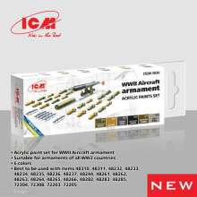 ICM 3036 - Acrylic paint set for WWII Aircraft armament 6 ? 12 ml