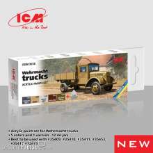 ICM 3038 - Acrylic paint set for Wehrmacht trucks 6 ? 12 ml