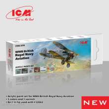 ICM 3050 - Acrylic Paint Set for WWII British Naval Aviation 6 x12 ml