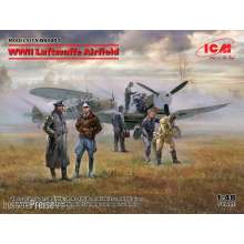 ICM DS4801 - WWII Luftwaffe Airfield(MesserschmittBf109F-4,Hs126B-1,Pilot,Ground Pers(7 fig in 1:48