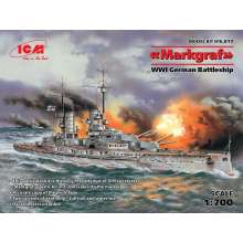 ICM S.017 - 1:700 Markgraf (full hull & waterline) WWI German Battleship