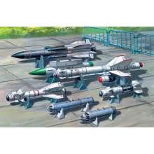 ICM 72213 - 1:72 Soviet Air-to-Surface Armament (X-29T,X-31P,X-59M missiles, B-13L, B-8M1 rockets containers, KAB-500Kr bombs)