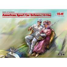 ICM 24014 - 1:24 American Sport Car Drivers(1910s)(1 male 1 female figures)