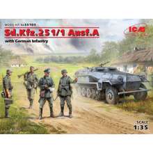 ICM 35103 - 1:35 Sd.Kfz.251/1 Ausf.A with German Infantry