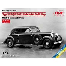 ICM 35542 - 1:35 Typ 320 (W142) Cabriolet Soft Top, WWII German staff car