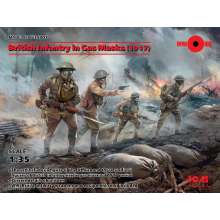 ICM 35703 - 1:35 British Infantry in Gas Masks(1917)4 Figu