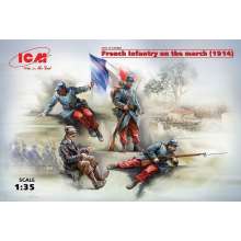 ICM 35705 - 1:35 French Infantry on the march(1914)4Figur