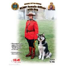 ICM 16008 - 1:16 RCMP Female Officer with dog