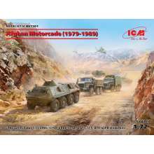 ICM DS7201 - 1:72 Afghan Motorcade (1979-1989)(URAL-375D, URAL-375A,ATZ-5-375,BTR60PB