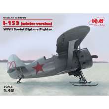 ICM 48096 - 1:48 I-153 winter version WWII Soviet Biplane Fighter