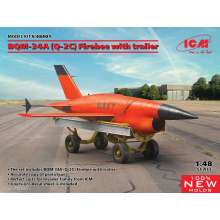 ICM 48401 - 1:48 BQM-34A (Q-2C) Firebee with trailer (1 airplane and trailer)