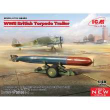 ICM 48405 - WWII British Torpedo Trailer (100% new molds) in 1:48