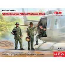 ICM 32114 - US Helicopter Pilots (Vietnam War) (100% new molds) in 1:32