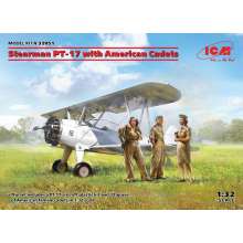 ICM 32051 - 1:32 Stearman PT-17 with American Cadets