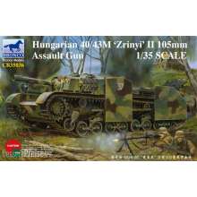 Bronco Models CB35036 - 1:35 Hungarian 40/43M Zrinyi II 105mm Assault Gun