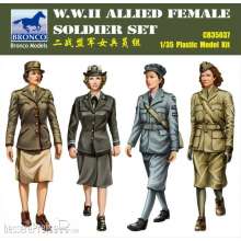 Bronco Models CB35037 - 1:35 W.W.II Allied Female Soldier Set(4 Figur