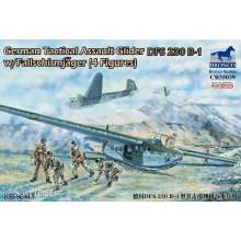 Bronco Models CB35039 - 1:35 German Tactical Assault Glider DFS 230 B-1 w/Fallschirmjäger (4 Figures)