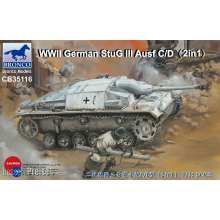 Bronco Models CB35116 - 1:35 WWII German StuG III Ausf C/D with 75mm StuK 37/L24&75mm StuK40/L48(2in1)