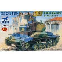 Bronco Models CB35150 - 1:35 Crusier Tank Mk.II/IIA/IIA CS British Crusier Tank A10 Mk.I/IA/IA (3in1)