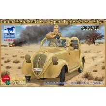 Bronco Models CB35164 - 1:35 Italian Light Staff Car(Open Top) w/Crew Libya