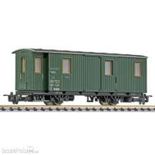 Liliput 344430 - 2-achsiger Packwagen, D/s, 6408, grün, ÖBB, Ep.III-IV