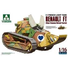 Takom TAK1001 - 1:16 French Light Tank Renault FT char canon/Girod turret Girod Turret