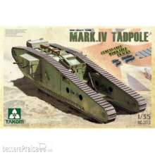 Takom TAK2015 - WWI Heavy Battle Tank Mark IV Male Tadpo in 1:35