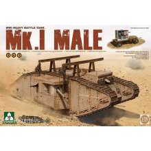 Takom TAK2031 - WWI Heavy Battle Tank Mk.I male 2in1 in 1:35