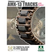 Takom TAK2061 - French Light Tank AMX-13 Tracks with Rub Rubber in 1:35