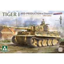 Takom TAK2200 - 1:35 Tiger I Mid-Production w/Zimmerit Sd.Kfz.181 Pz.Kpfw.VI Ausf.E Sd.Kfz.181 Pz.Kpfw.VI Ausf.E Otto Carius (Limited edition)