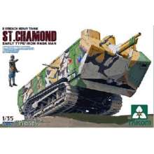 Takom TAK2002 - French Heavy Tank St.Chamond Early Type in 1:35