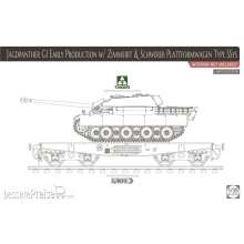 Takom TAK2125X - Jagdpanther G1 early production w/Zimmer &Schwerer Plattformwagen Type SSys,Limit.Edition in 1:35