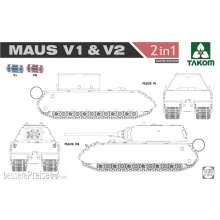 Takom TAK2050X - WWII  Maus V1 & V2  2 in 1 (Limited Edition) in 1:35